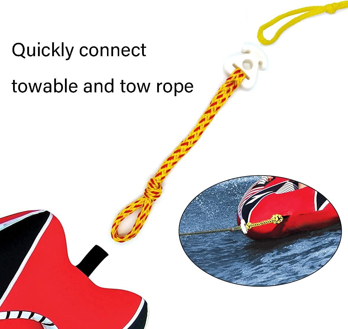 2 Pack Towable Tube Tow Rope Connector Water Sports Accessories for