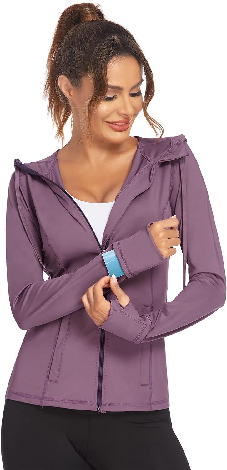 Purple workout deals jacket