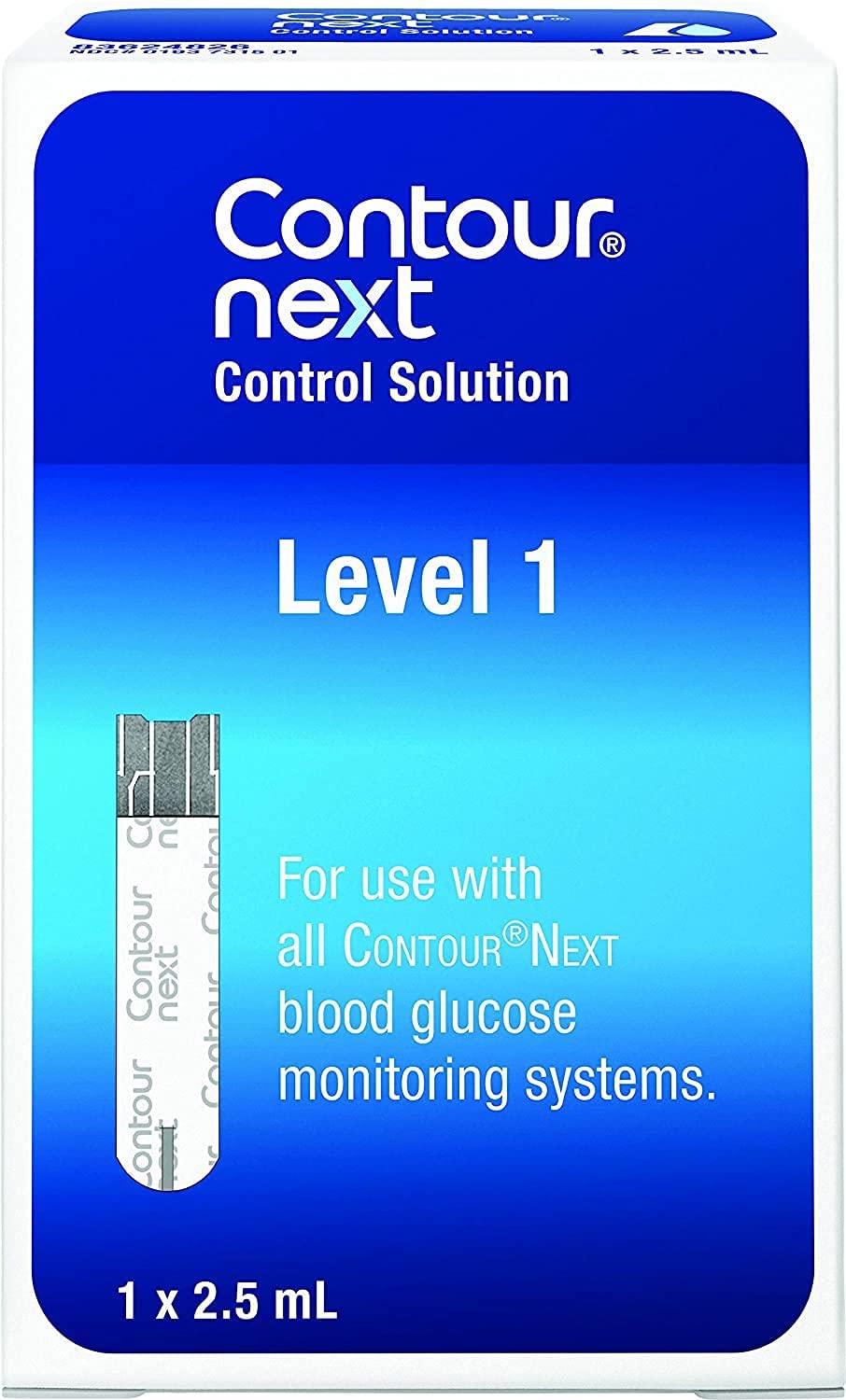 CONTOUR NEXT Control Solution Level 1 2.5mL Bottle for Glucose Test Meter