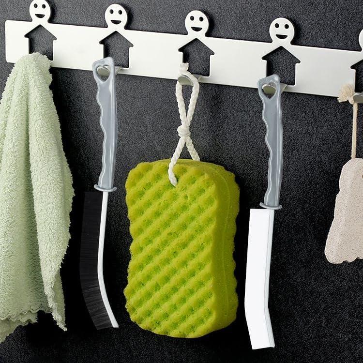 Gap Cleaning Brush New Multifunctional Bathroom Gap Brush Crevice Cleaning Brush Tool, For Slots Shutter Door Track Bathroom Kitchen Tiles Window Kitchen 2Pcs Pack - View #2