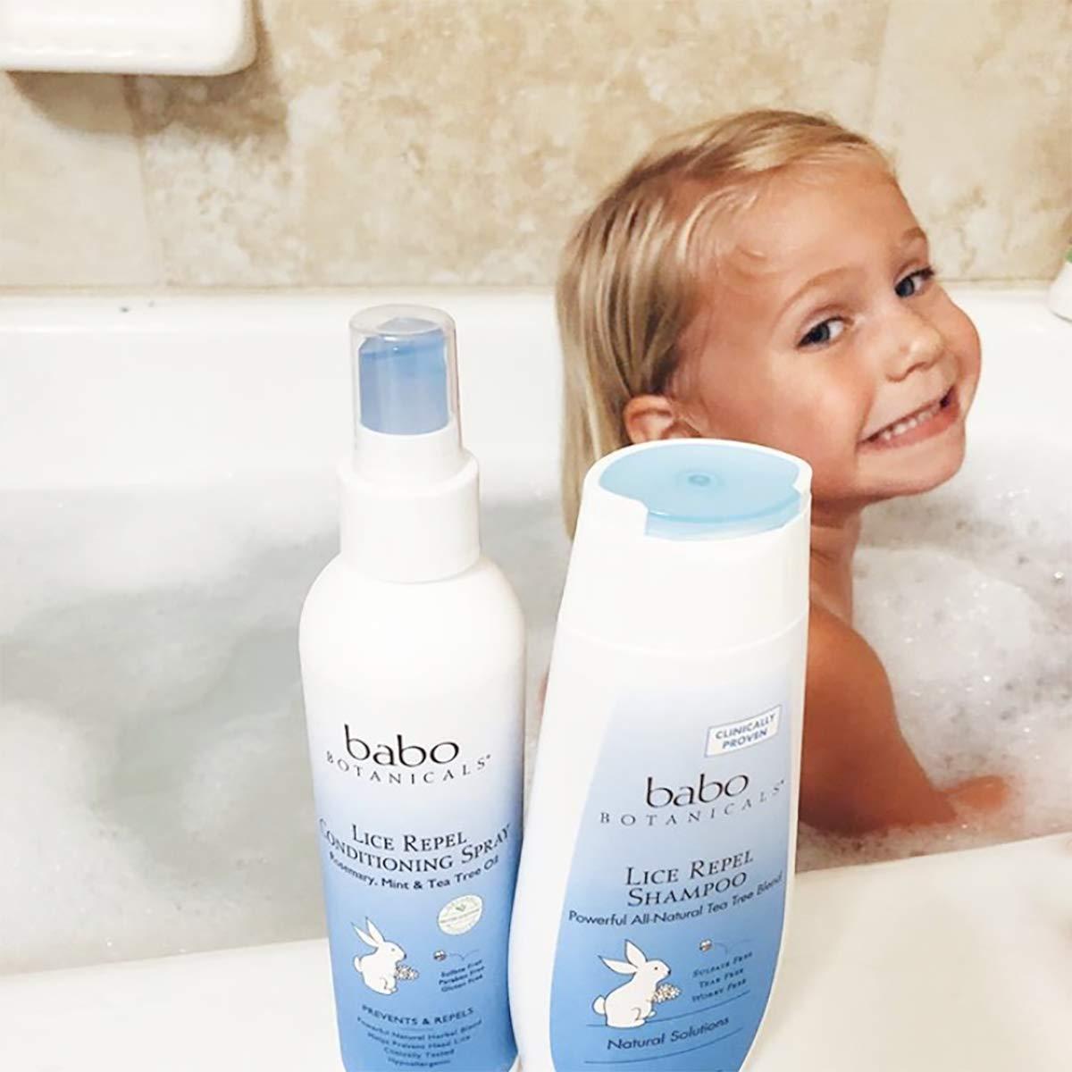 Babo Botanicals Lice Repel Shampoo Rosemary & Tea Tree, 8 Fl Oz