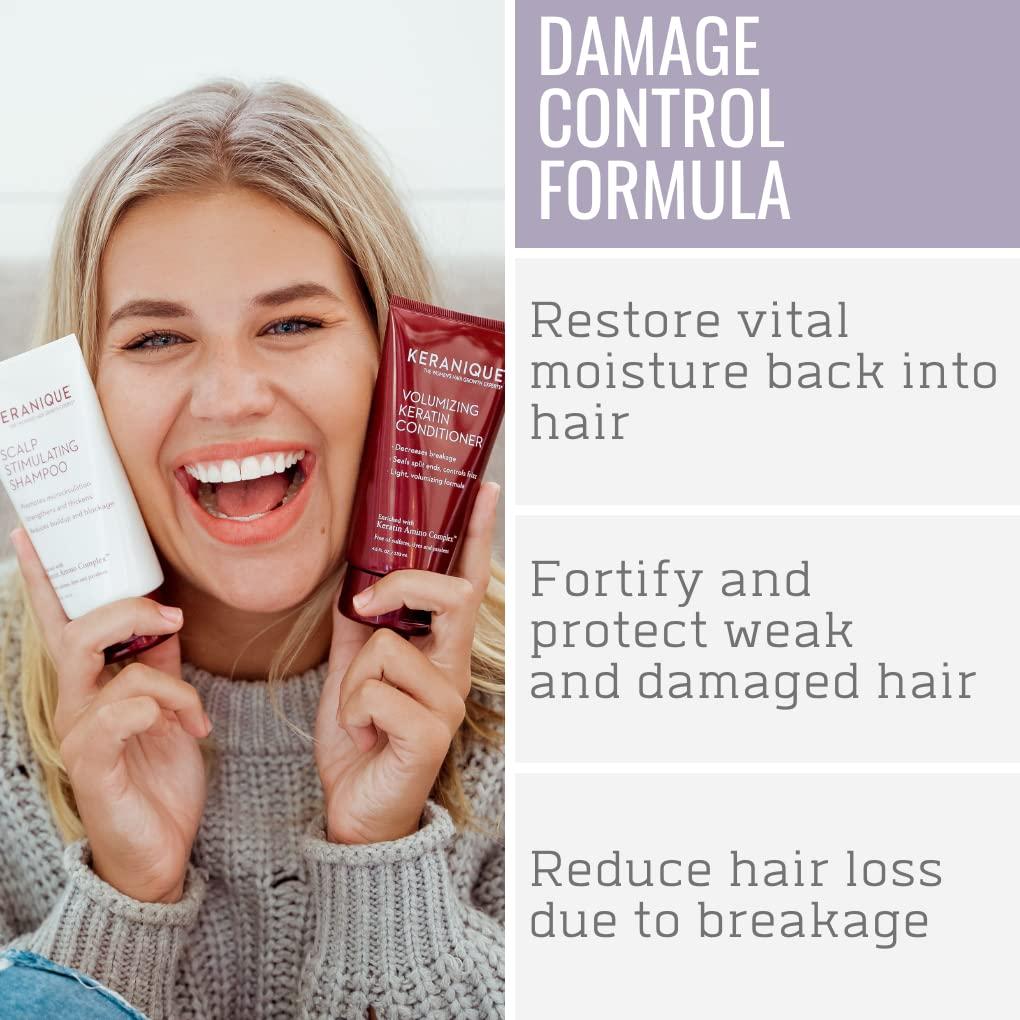 Keranique Damage Control AntiHair Loss Kit includes Hair Growth