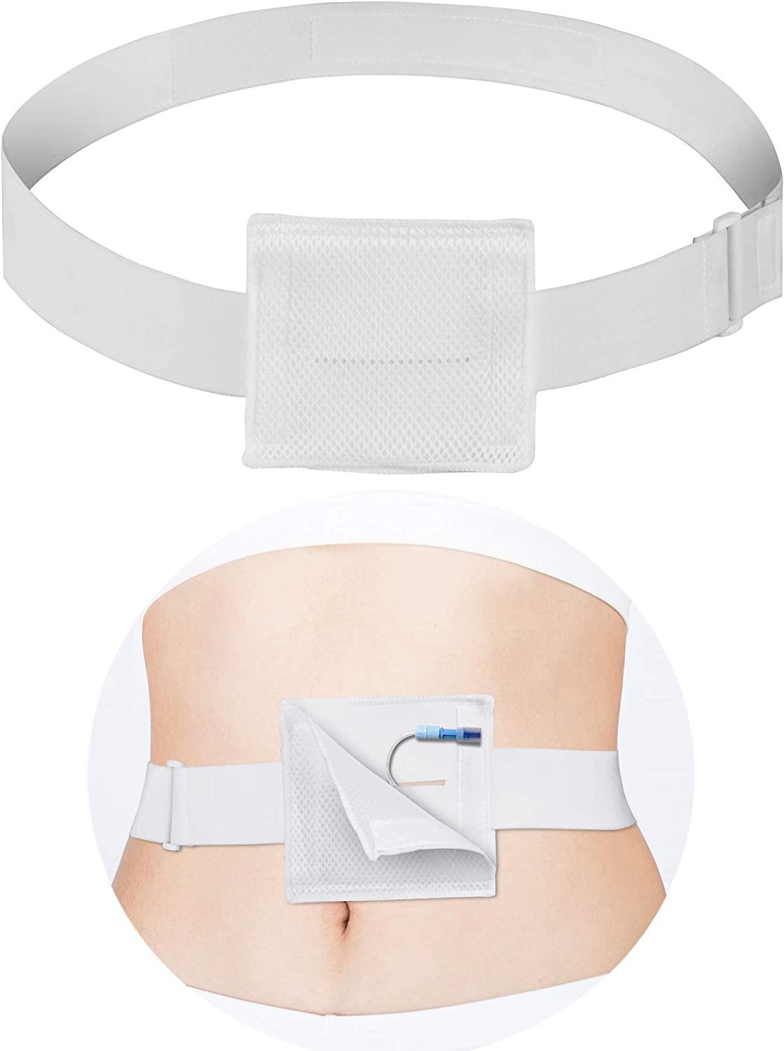 Hola Health PD Catheter Belt Peritoneal Dialysis Abdominal Waist Band Pouch Holder Accessories for Secure Transfer Set Peg G Stomach Feeding Tube