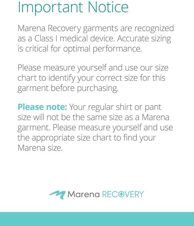 MARENA Recovery Knee-Length Compression Girdle with High-Back - M