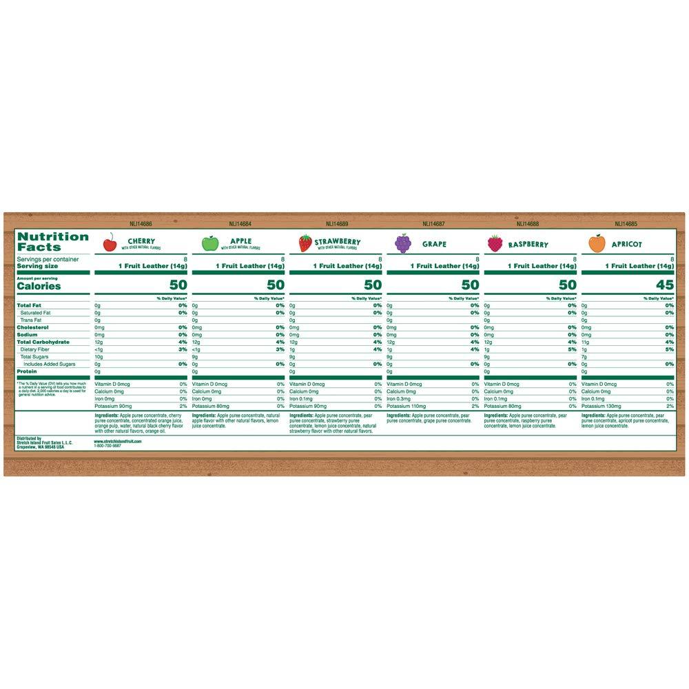 Stretch Island Fruit Leather Snacks Variety Pack Cherry apple