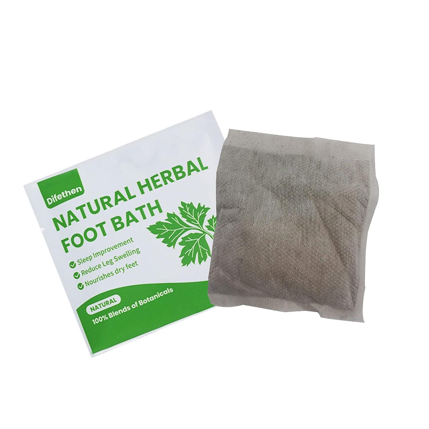 Difethen Natural Mugwort/Wormwood Herbal Foot Soak,Lymphatic Ginger