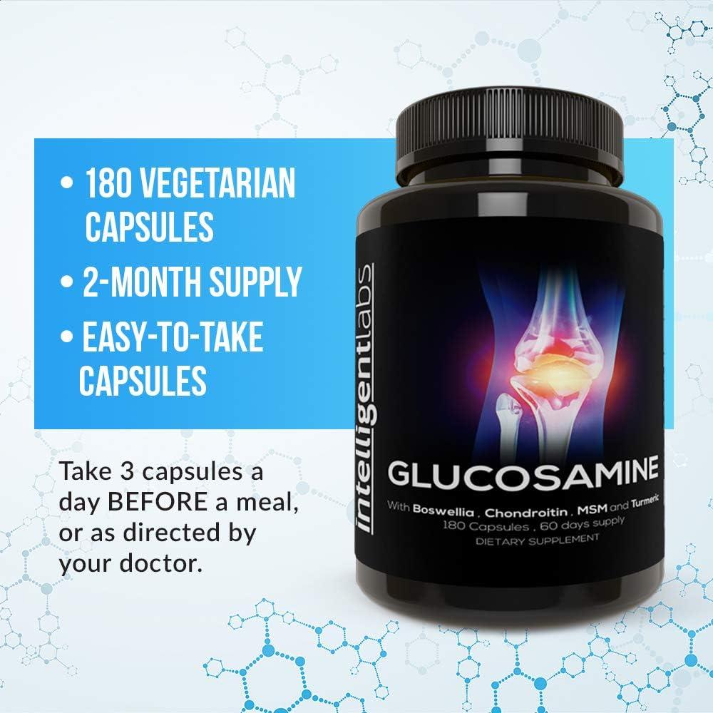 Triple Strength Glucosamine Sulfate Complex 1500mg, with Boswellia