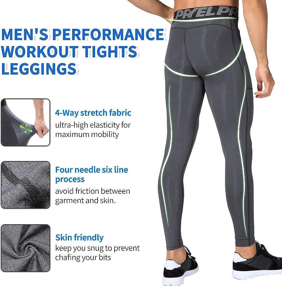 Men's High Stretch Tight Long Compression Pants, Activewear, Letter  Waistband Lightweight Quick Dry Athletic Leggings For Gym Fitness Workout
