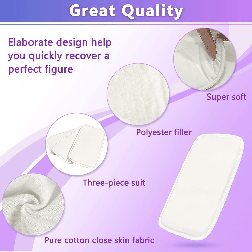 IMPRESA White Liposuction Foam Pads - 3 Pack - Aftercare for Liposuction,  Tummy Tuck Surgery, and C-Sections - Great to Use with Post Surgery