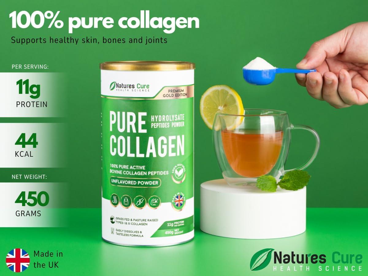 Pure Collagen Powder (60 Servings, 450g) | For Healthy Skin, Joints - View #5