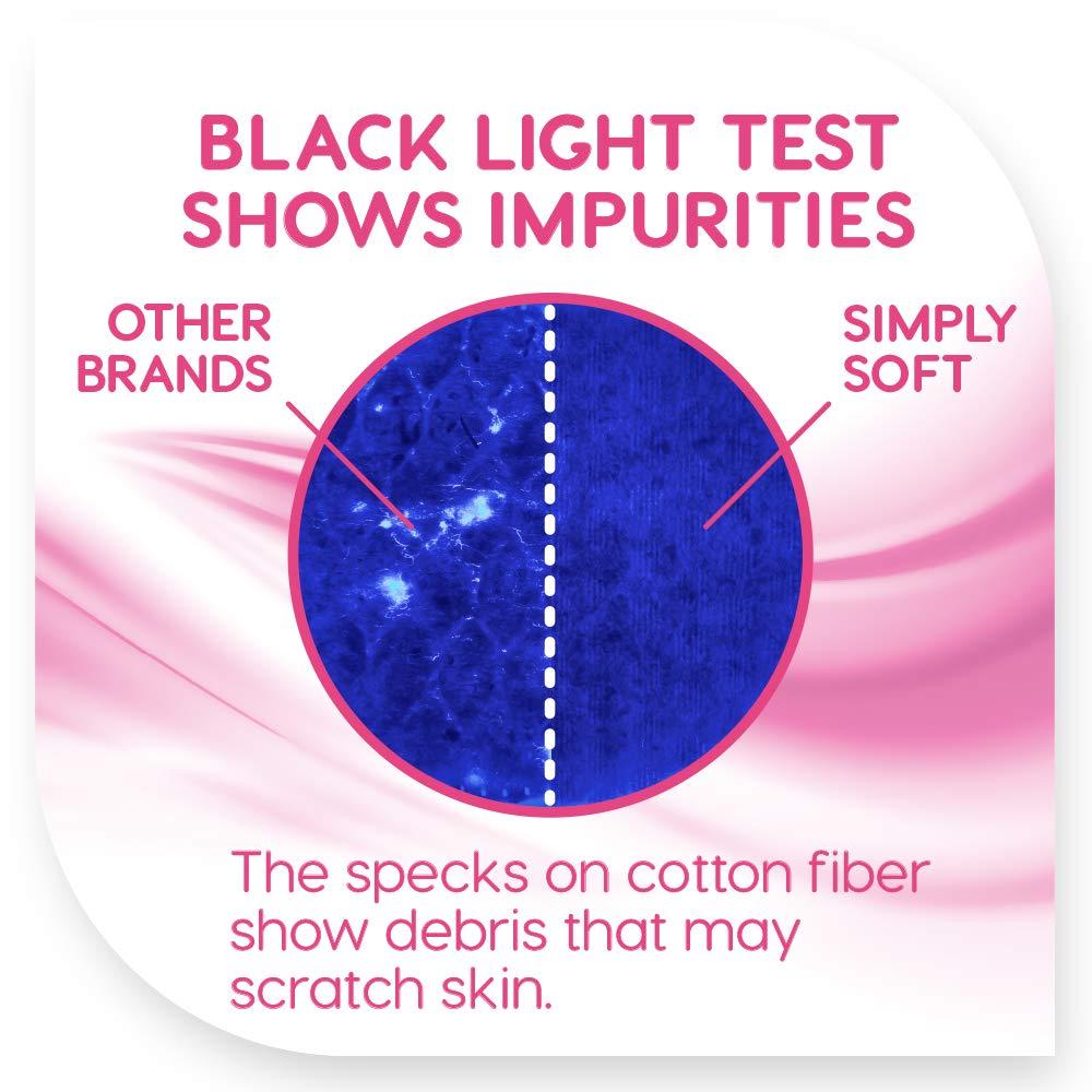 Simply Soft Premium Jumbo Cotton Cleansing Pads, 100 Pure Cotton