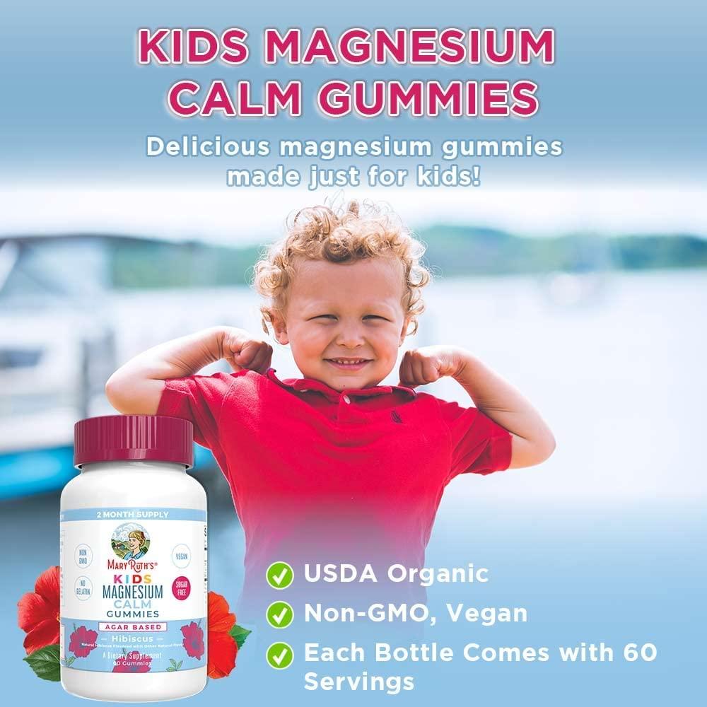 MaryRuth's Kids Magnesium Citrate Gummies 2 Month Supply NonGMO