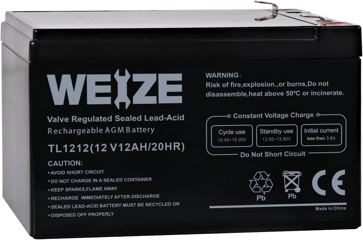 6-DZM-12 12V 12Ah Battery Sealed Lead Acid Rechargeable Universal Battery