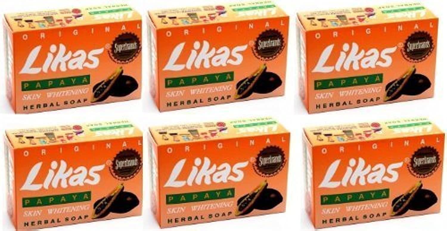 6-Pack Likas Papaya Soaps for Brighter and Smoother Skin
