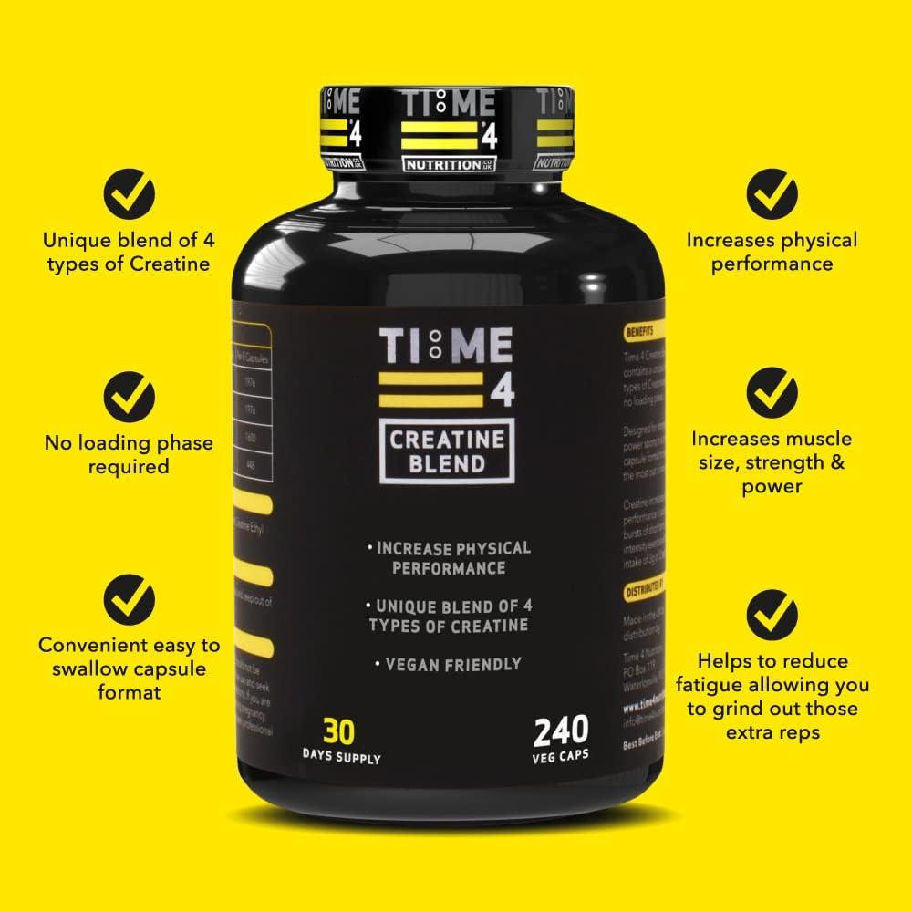 Time 4 Creatine Blend 240 Creatine Capsules Not Creatine Tablets 30