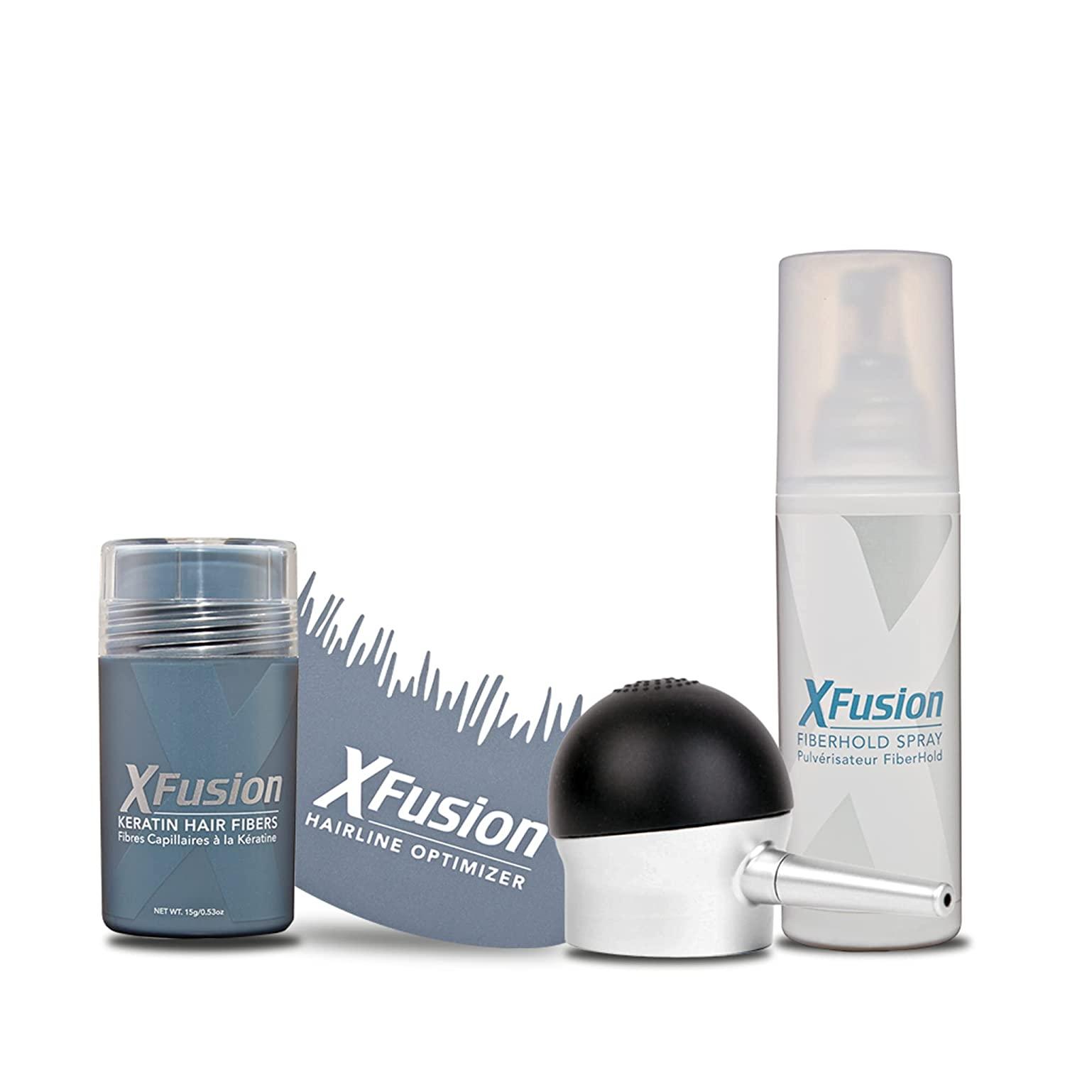 XFusion Travel Size (3 Gram) Keratin Hair Fibers Black