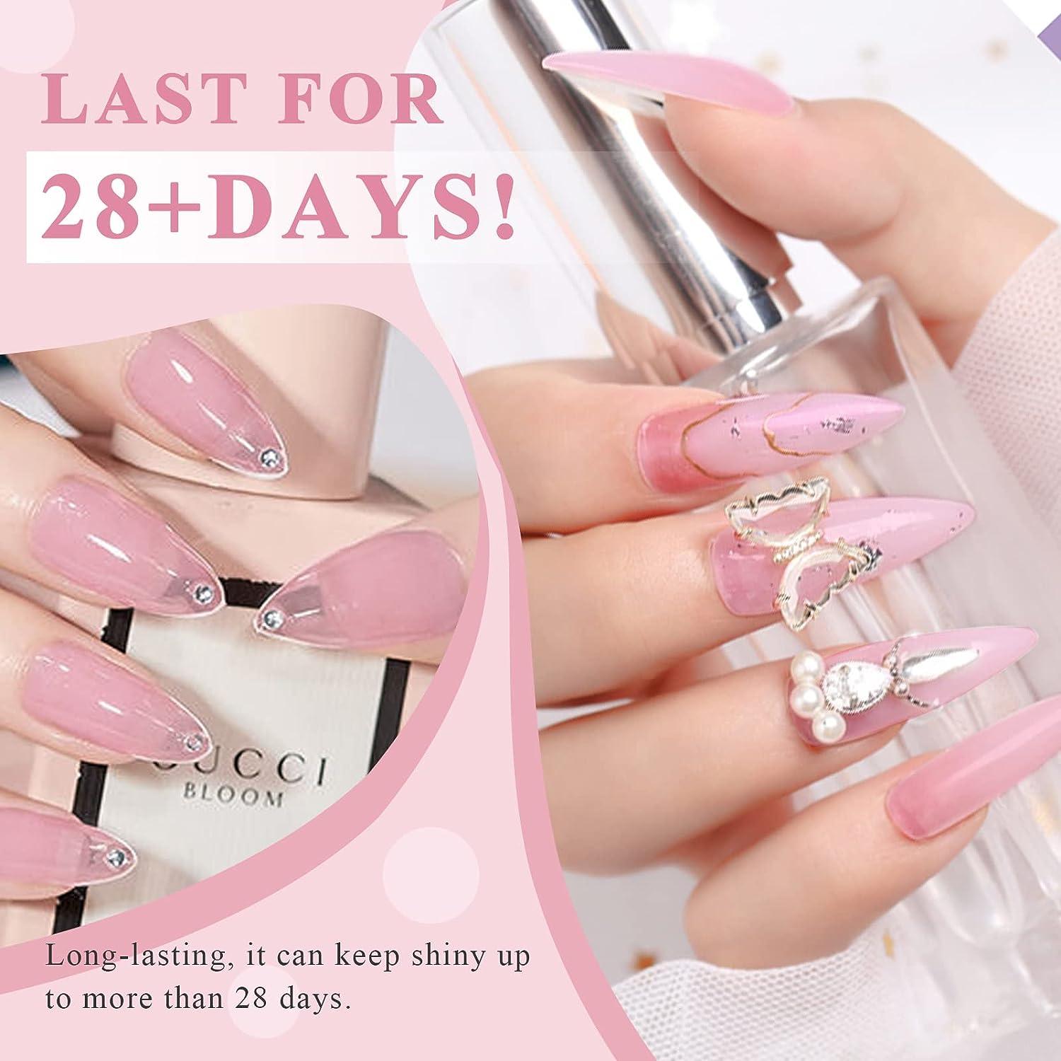 Pink glitter nail extension | Pink glitter nails, Nail extensions, Glitter  nails