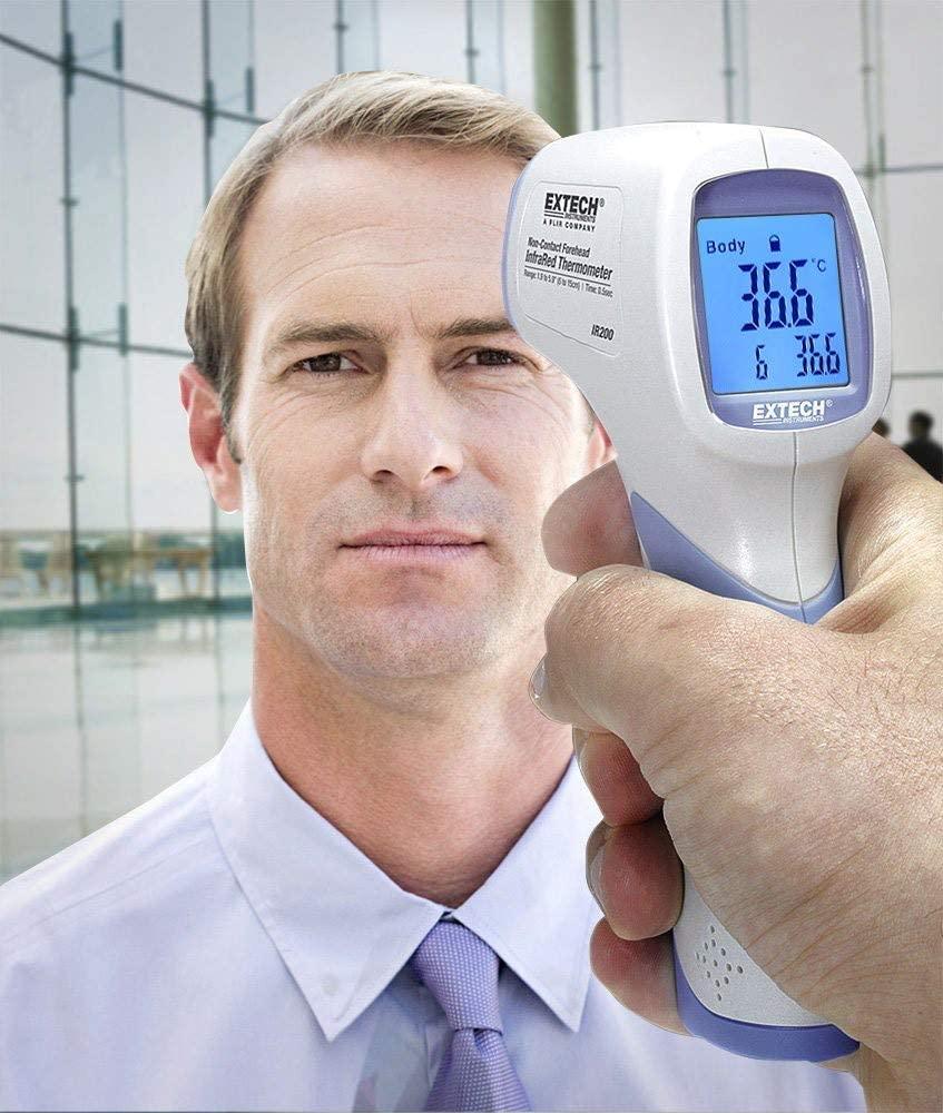 Extech IR200 NonContact Forehead Infrared Thermometer,White