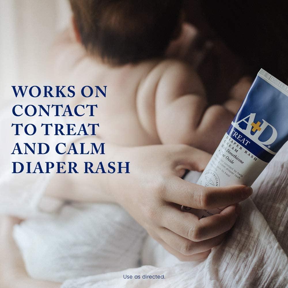 A+D Diaper Rash Cream with Zinc Oxide & Dimethicone 4 oz (113 g