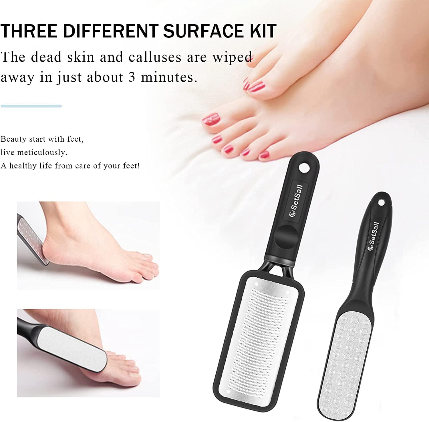 Foot Rasp Foot File And Callus Remover. Best Foot Care Pedicure Metal  Surface Tool To Remove Hard Skin. Can Be Used On Both Wet And Dry Feet,  Surgical Grade Stainless Steel File