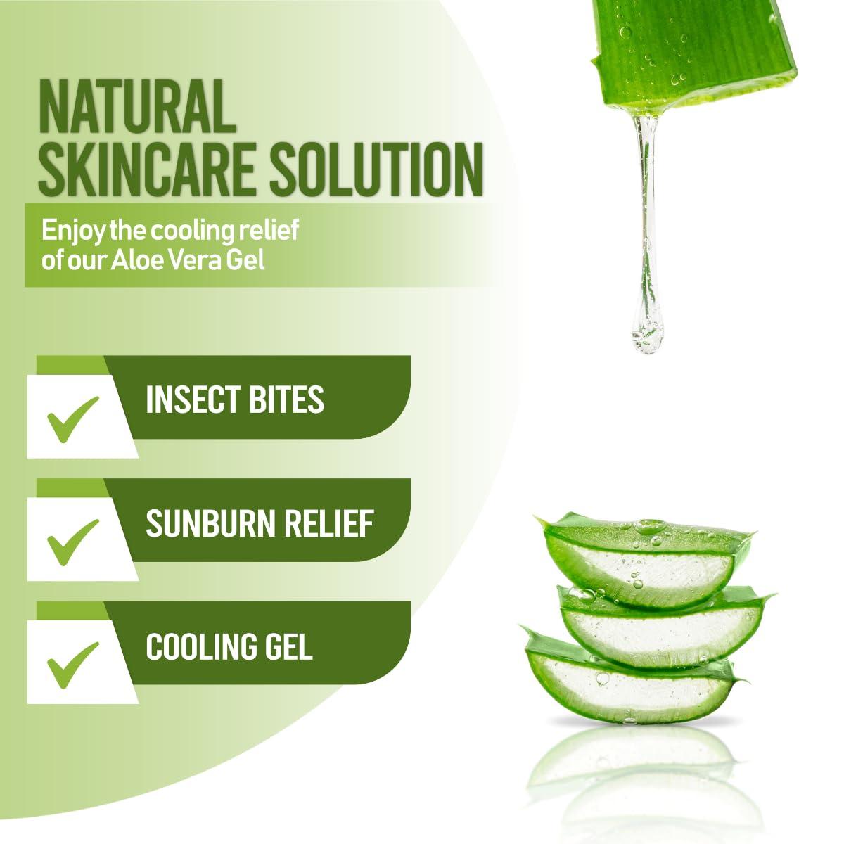 Coral Safe Pure Aloe Vera Gel | 99% Organic Aloe for Hair Skin & Sunburn  Relief | Hydrating Non-Greasy Unscented Formula | 5 oz - International  Shipping Available | Buy Now with Express International Delivery |  GoSupps.com