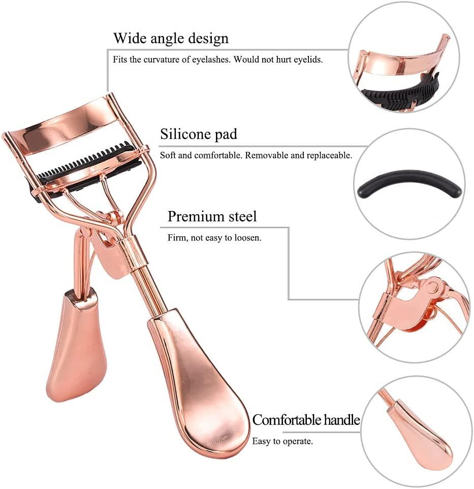 Uranian Beauty Eyelash Curler with 2 Silicone Pads Premium Makeup