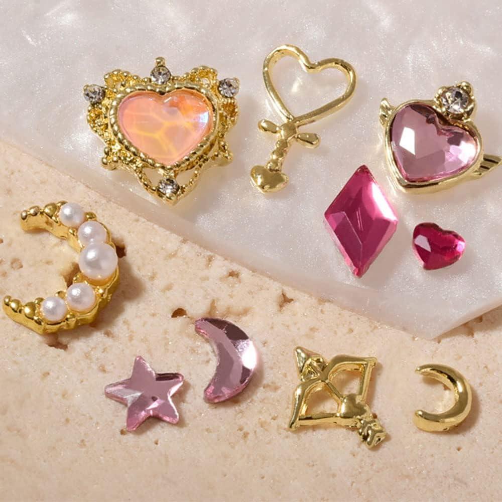 Mixed Pack of PINK Gems and Diamante Embellishments