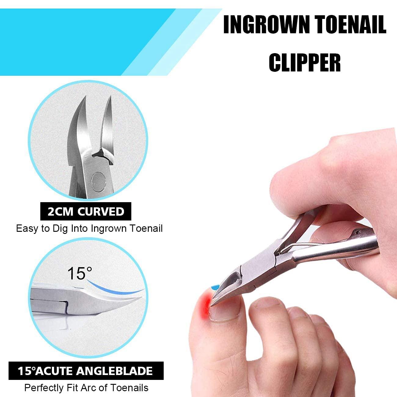 NEW 6 HEAVY DUTY INGROWN THICK TOENAIL CLIPPERS CUTTERS TRIMMER PEDICURE  TOOL