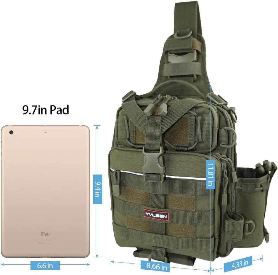 YVLEEN Fishing Tackle Backpack Storage BagWater-Resistant Fishing