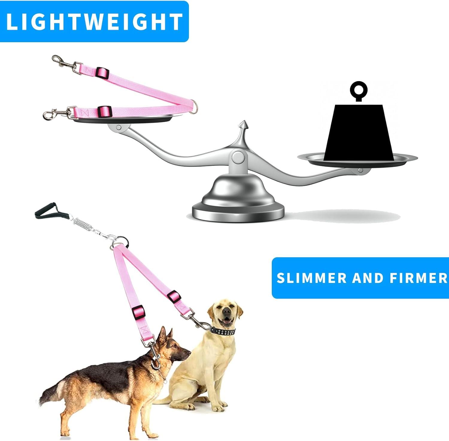 Two Dogs Dog Tether Line Dual Dog Leash With Splinter Stop Adjustable  Training Leash For