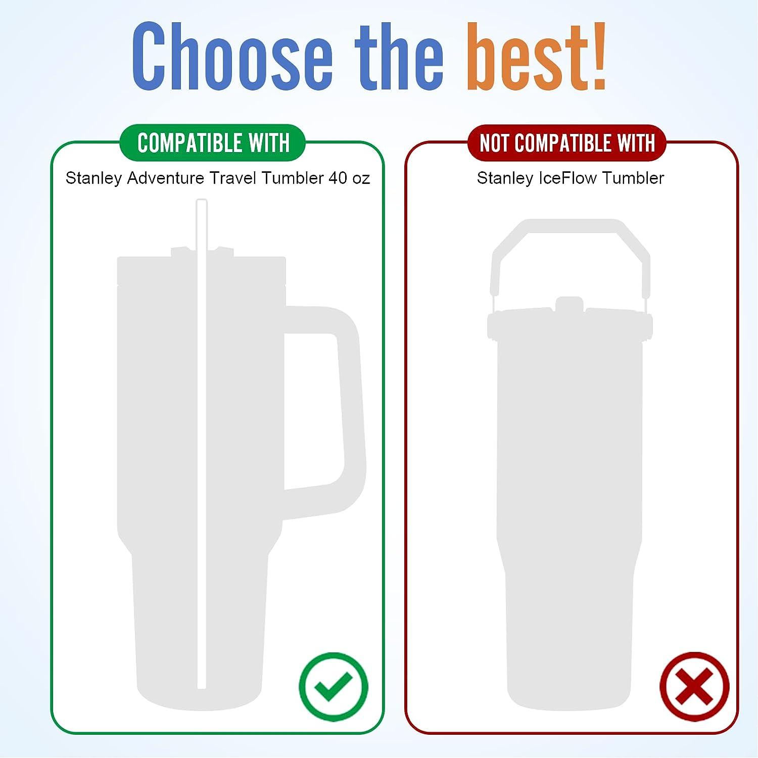 Replacement Glass Straws 40 oz for Stanley Adventure Travel