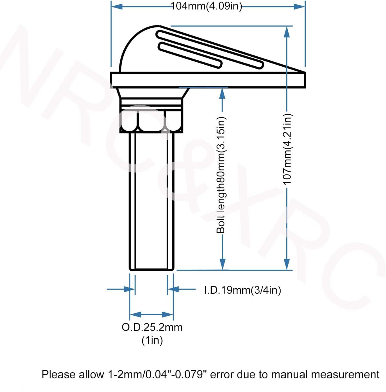 NRC&XRC Marine Grade Stainless Steel 316 Boat Intake Strainer Threaded