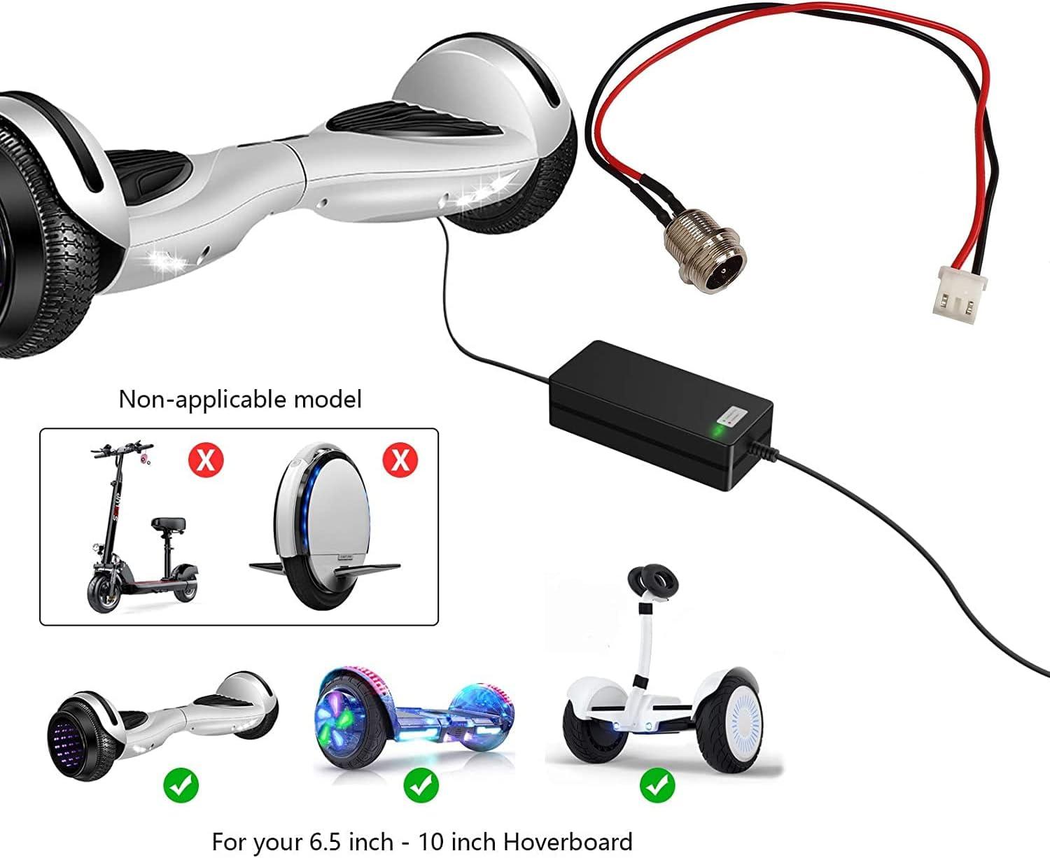 WELLSTRONG Hoverboard Charger Port for Electric Smart Self-Balancing  Scooter (3 Prong 2 Wires Charging Port+Power Port) : : Electronics