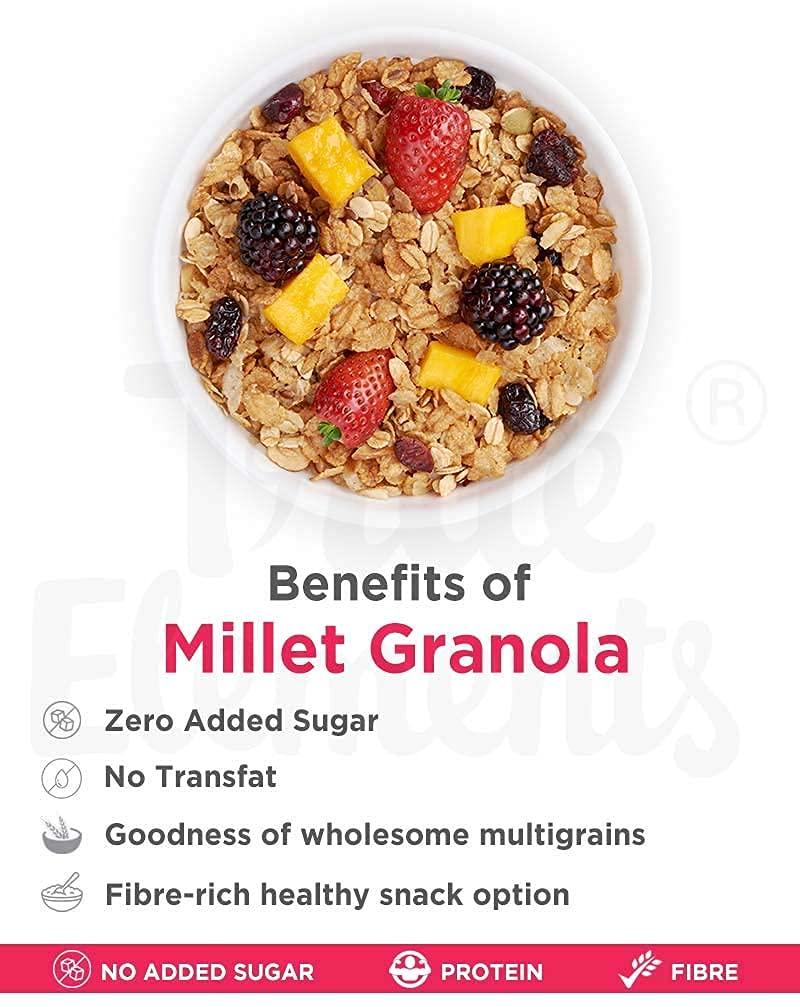 True Elements Millet Granola 31.74 Oz with 21 Millets like Jowar