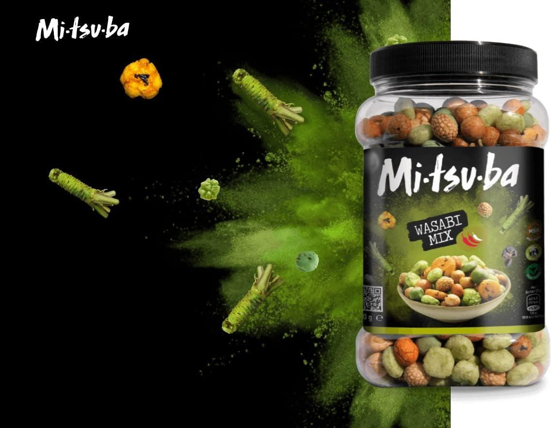 Mitsuba Wasabi Rice Snacks Bulk 800g Spicy Rice Crackers & Coated
