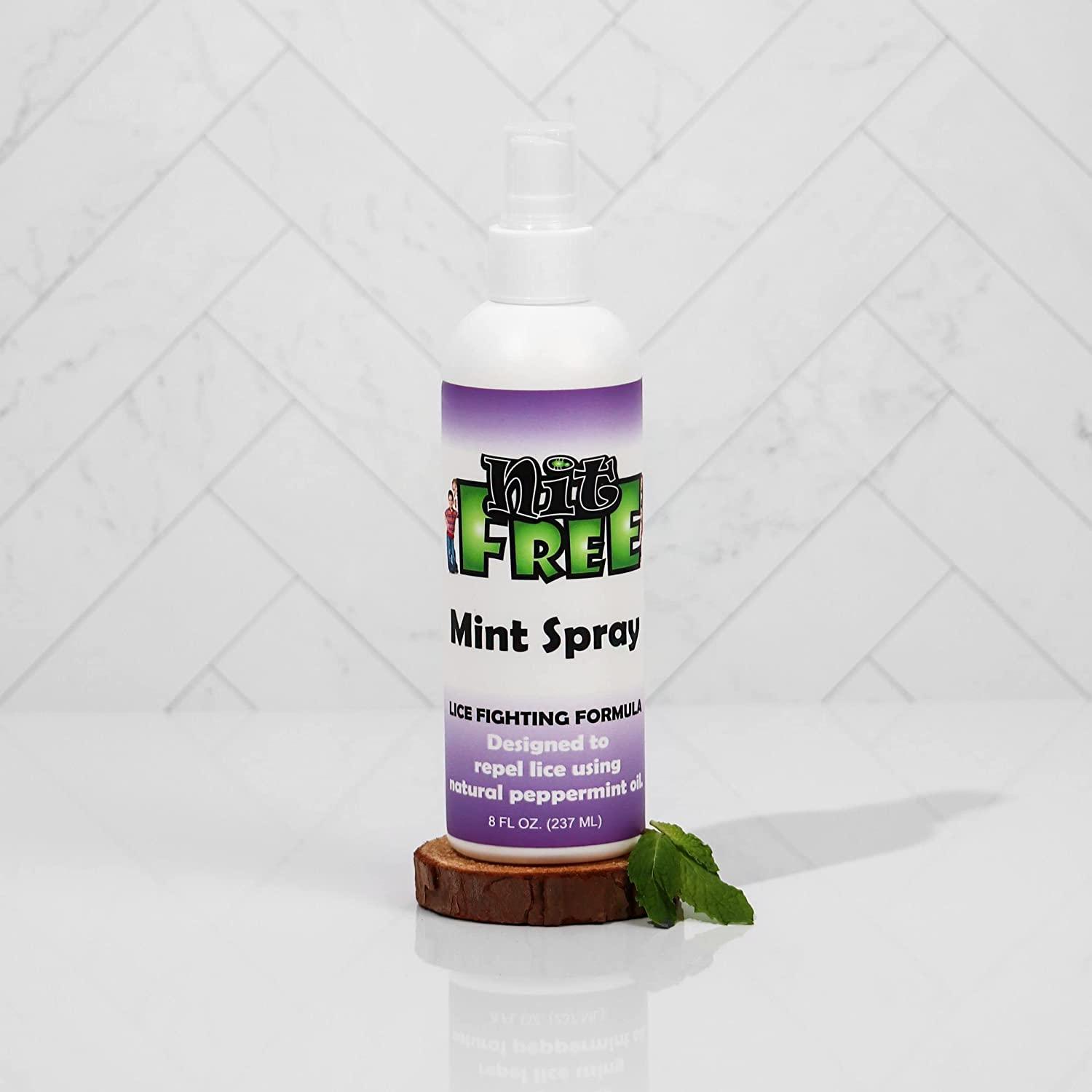 Nit Free 8 Ounce Mint Peppermint Head Lice Repellent Spray