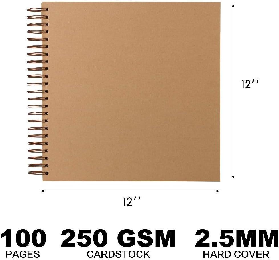12x12 Large Scrapbook 3.6 LBS Heavy Duty Scrapbook Album Scrapbook