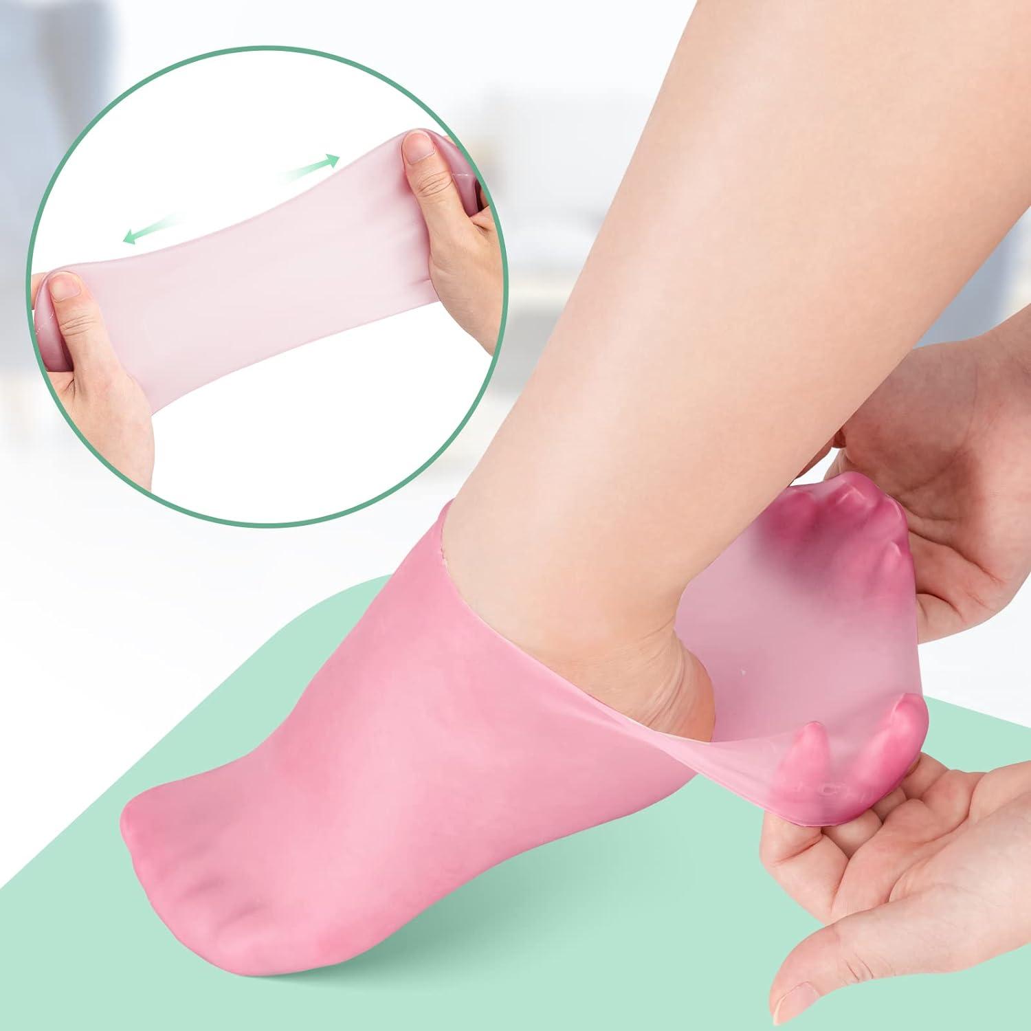 Moisturizing Silicone Gel Socks Dry Cracked Heels Rough Skin - Temu