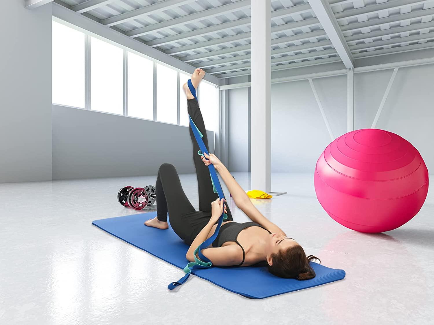 Sangle De Yoga TREXO 183 Cm - Largeur 3,8 Cm, Boucle En D Réglable, Pour étirements Et Asanas - 4