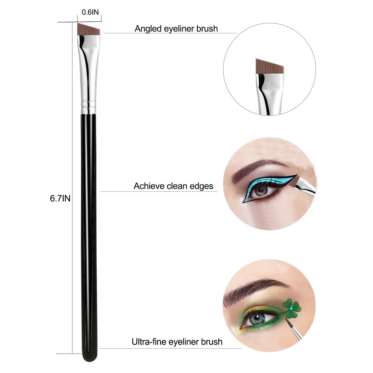 Fine Angled Eyeliner Brushes Fine Point Eye Liner Brush Angled Eyebrow  Concealer Brush - style:style1 