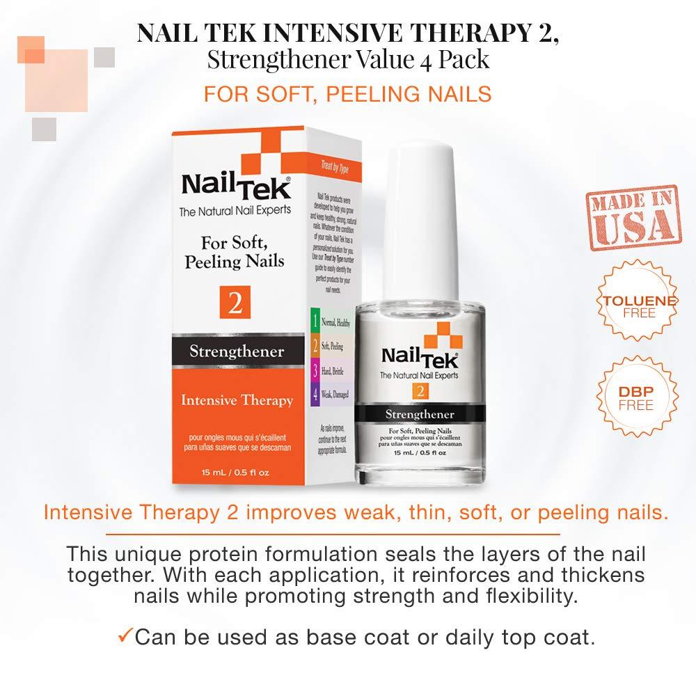 Nail Tek Intensive Therapy 2 Nail Strengthener for Soft and Peeling