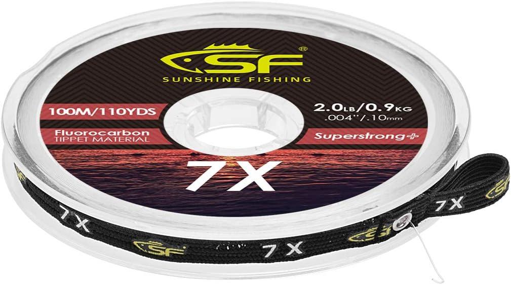  Clear Fluorocarbon Tippet Material Line Fly Fishing