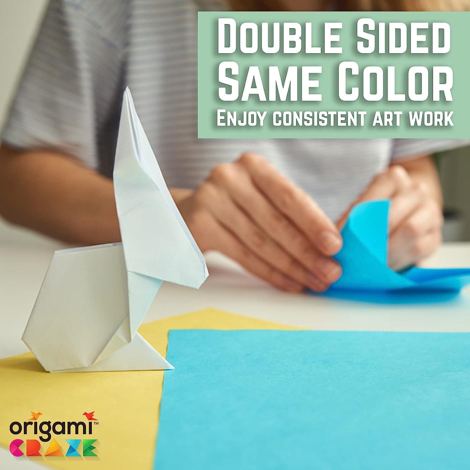 Origami Craze Paper 500 Sheets, Premium Quality for Arts and Crafts, 6