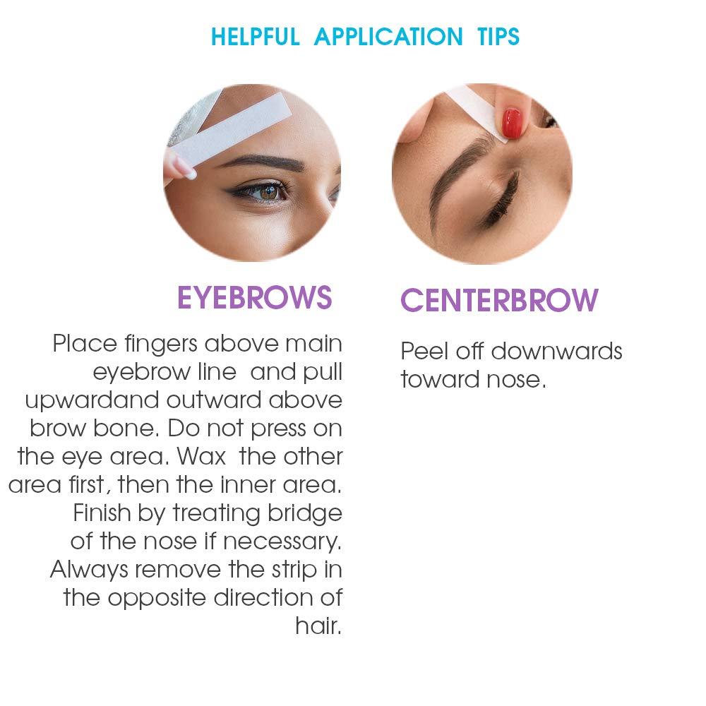 Surgi Wax Eyebrow Ready To Use Wax Strips 28 Strips, 2 Pack