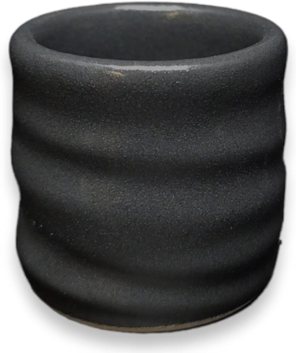 Penguin Pottery - Gentoo Series - Opaque Black - Low Fire Glaze Cone 06-04  for Low Fire Clay - Ceramic Glaze Pottery (1 Pint, 16 oz