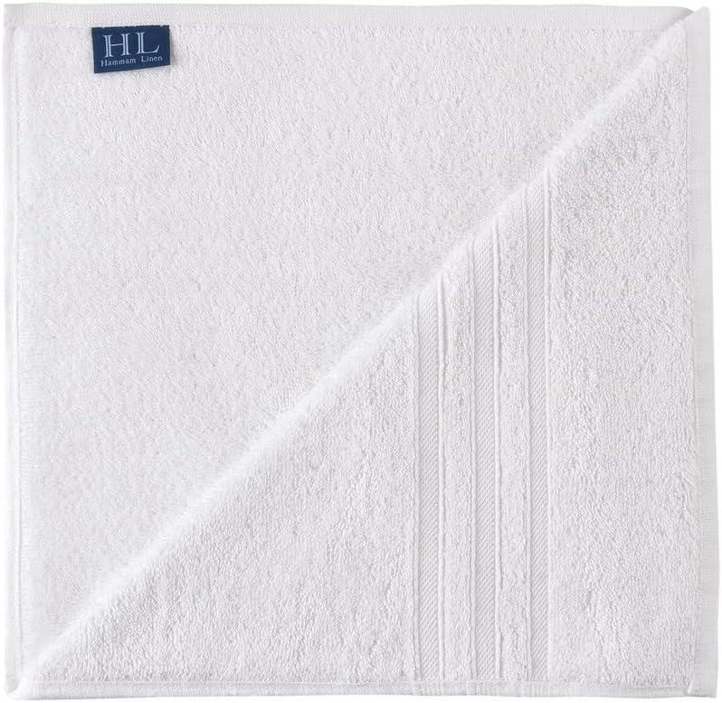 Hammam Linen White Bath Towels 4-Pack - 27x54 Soft and Absorbent, Premium Quality Perfect for Daily Use 100% Cotton Towel