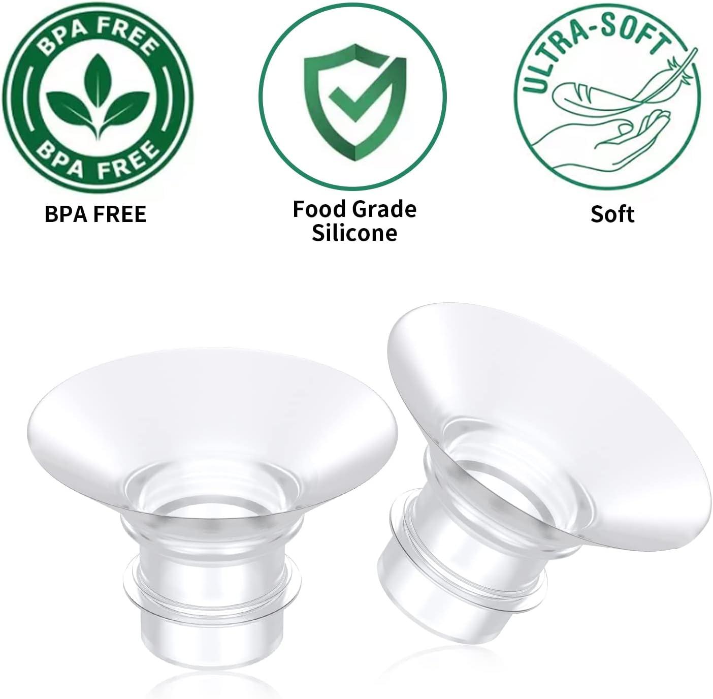 TOVVILD Flange Inserts17mm 19mm Suitable for Medela Elvie 24mm Shields