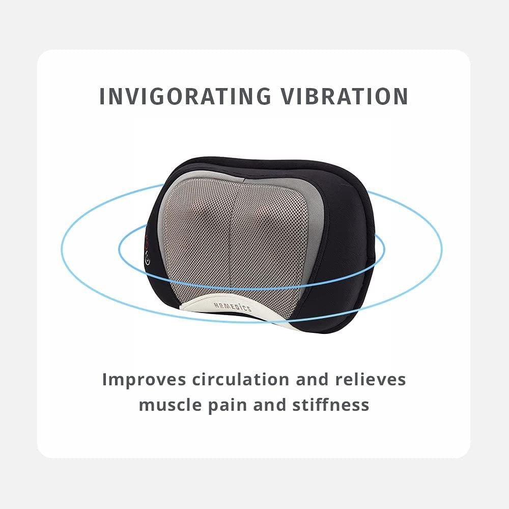 HoMedics 3D Shiatsu and Vibration Massage Pillow Heated Back and