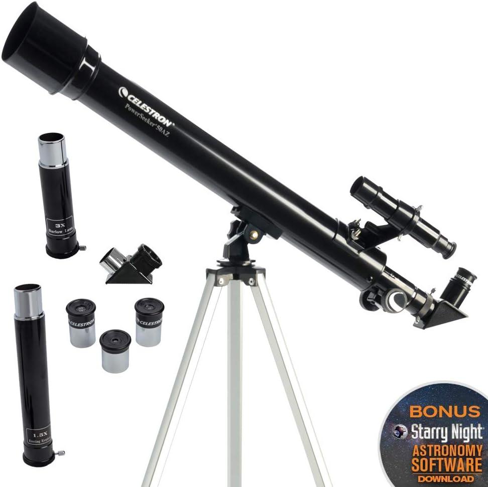Celestron PowerSeeker 50AZ Telescope Beginner's Manual Alt