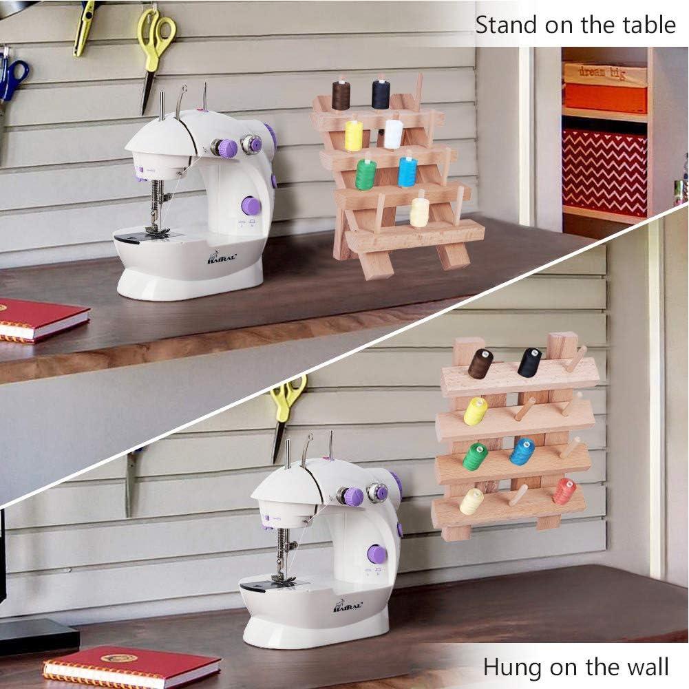 Wood Thread bobbin holder sewing room organizer